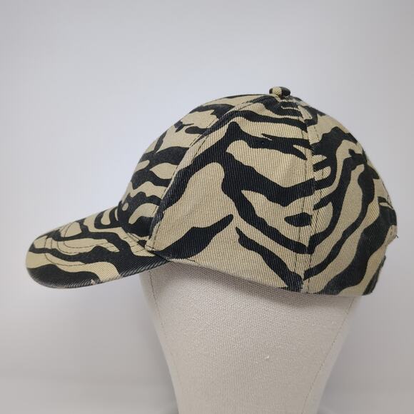 Cruise Club Strapback Baseball Cap Multicolor OS Adjustable Zebra Print Blank - Picture 3 of 10